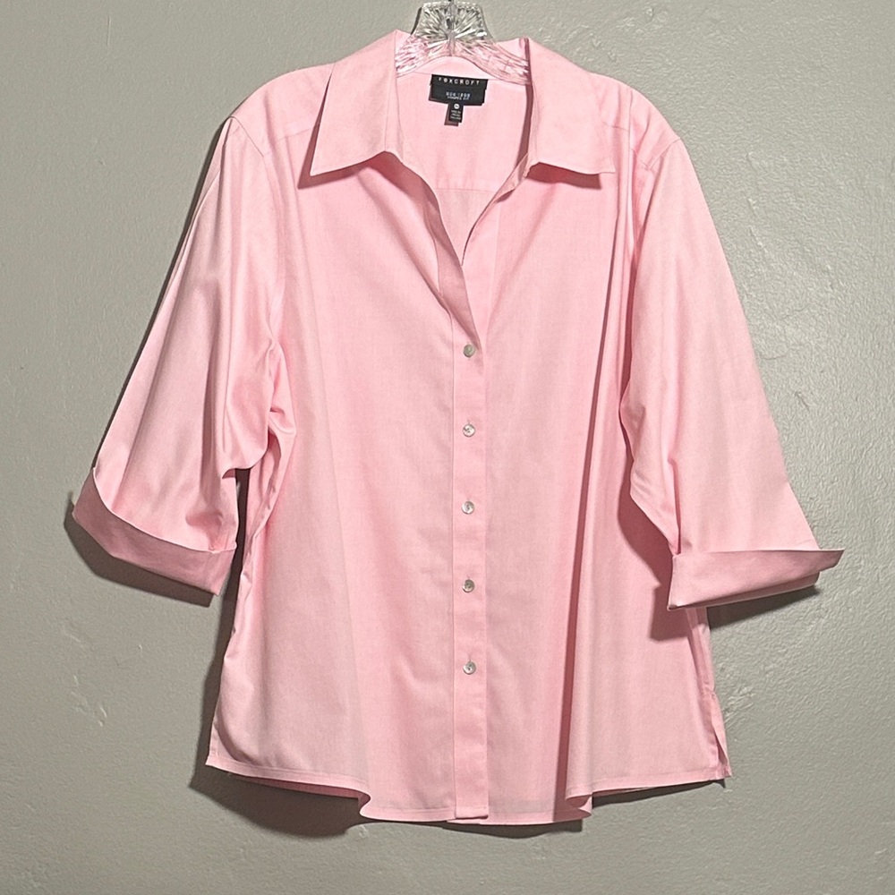 Foxcroft Light Pink Button Down Shirt